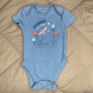 Old Navy Blue "Seaside All-star" Onsie Size 0-3M